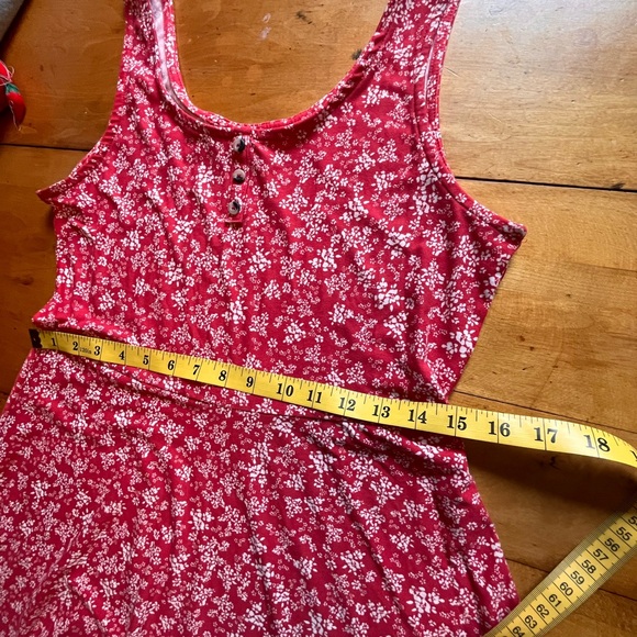 Floral Red Mini Dress - Picture 5 of 7